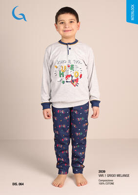 PIGIAMA BAMBINO M/L 2039 Tellini S.r.l. Ingrosso Abbigliamento